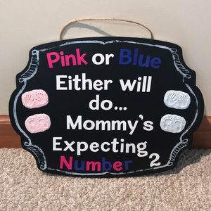 Baby #2 Announcement Board